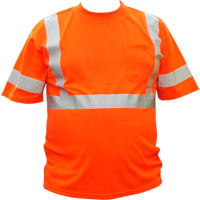 High Visibility Safety T-Shirt, Cotton, Small, High Visibility Orange SGP105 | Dufferin Supply