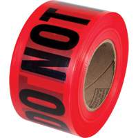 PrimeGuard "Danger Do Not Enter" Barricade Tape, English, 3" W x 1000' L, Black on Red Dufferin Supply