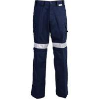 High Visibility Pants, Poly-Cotton, 32, Navy Blue Dufferin Supply