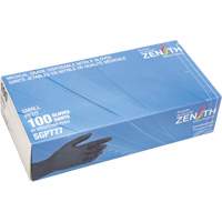 Puncture-Resistant Medical-Grade Disposable Gloves, Small, Nitrile, 5-mil, Powder-Free, Black, Class 2 Dufferin Supply