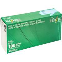 Puncture-Resistant Medical-Grade Disposable Gloves, Small, Nitrile, 3.5-mil, Powder-Free, Blue, Class 2 Dufferin Supply