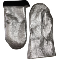 Heat Resistant Welding Mitt, Aluminized Carbon/Leather, One Size, Protects Up To 800° F (426.66° C) Dufferin Supply