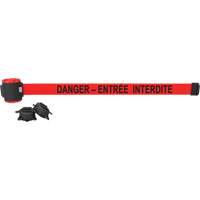 Wall Mount Barrier, Plastic, Magnetic Mount, 30', Red Tape SGQ810 | Dufferin Supply