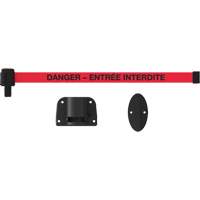 Plus Wall Mount Barrier System, Plastic, Screw Mount, 15', Red Tape SGQ823 | Dufferin Supply