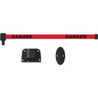 Plus Wall Mount Barrier System, Plastic, Screw Mount, 15', Red Tape SGQ824 | Dufferin Supply