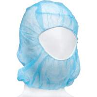 Disposable Hood, Polypropylene, Blue Dufferin Supply