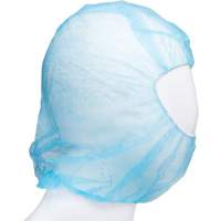 Disposable Hood, Polypropylene, Blue Dufferin Supply