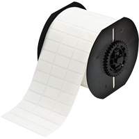 B33 Series Repositionable Adhesive Labels, Vinyl, 1" L x 0.5" H, White Dufferin Supply
