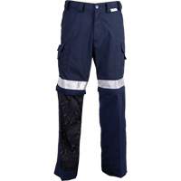 All-Season High Visibility Ventilated Pants, Poly-Cotton, 26, Navy Blue Dufferin Supply