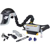 Trousse de respirateur d&eacute;puration dair propuls&eacute; pour lindustrie lourde Versaflo, Capuchon & visi&egrave;re, Pile Lithium-ion Dufferin Supply