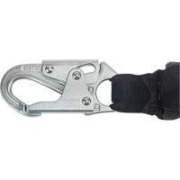 Miller&reg; HP Shock-Absorbing Lanyard, 4', Locking Rebar Hook Center, Locking Snap Hook Leg Ends, Polyester Dufferin Supply