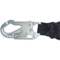 Miller&reg; HP Shock-Absorbing Lanyard, 4', Locking Rebar Hook Center, Locking Snap Hook Leg Ends, Polyester Dufferin Supply