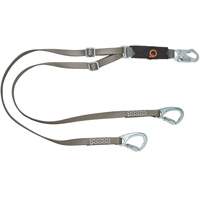 V-Series Tie-Back Lanyard, 6', Carabiner Center, Snap Hook Leg Ends, Nylon Dufferin Supply