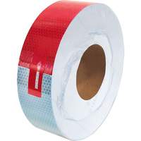 Conspicuity Tape, 2" W x 150' L, Red & White SGU269 | Dufferin Supply