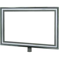 Heavy-Duty Horizontal Sign Holder for Classic Posts, Polished Chrome SGU833 | Dufferin Supply