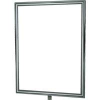 Heavy-Duty Vertical Sign Holder for Classic Posts, Polished Chrome SGU834 | Dufferin Supply