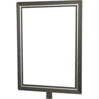 Heavy-Duty Vertical Sign Holder for Classic Posts, Satin Chrome SGU836 | Dufferin Supply