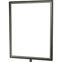 Heavy-Duty Vertical Sign Holder for Classic Posts, Satin Chrome SGU838 | Dufferin Supply