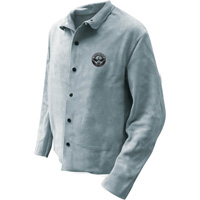 Veste de soudeur, Cuir, 5T-Grand, Gris Dufferin Supply