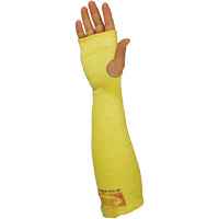 Sleeves with Thumb Hole, Kevlar<sup>®</sup>, 22", ANSI/ISEA 105 Level 3/EN 388 Level 3, Yellow SGV442 | Dufferin Supply