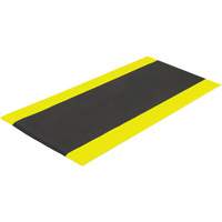 Airsoft™ Anti-Fatigue Mat, Pebbled, 3' x 5' x 3/8", Black/Yellow, PVC Sponge SGV445 | Dufferin Supply