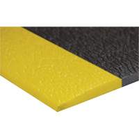 Airsoft™ Anti-Fatigue Mat, Pebbled, 3' x 5' x 3/8", Black/Yellow, PVC Sponge SGV445 | Dufferin Supply