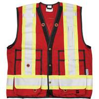 Veste d'arpenteur Open Road, Rouge, Grand, Polyester Dufferin Supply