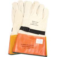 Leather Protector Gloves with Strap, Size 8, 12" L SGV615 | Dufferin Supply