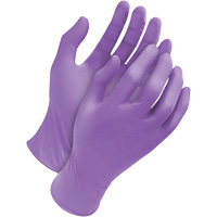 Deny Tripolymer Disposable Gloves, X-Large, Latex/Neoprene/Nitrile, 6-mil, Powder-Free, Purple Dufferin Supply