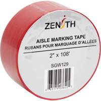 Ruban pour marquage d'all&eacute;es, 2" x 108', PVC, Rouge Dufferin Supply