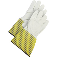 Gants d'ajusteur traditionnels, Grand, Paume en Cuir fleur de vache, Doublure en Molleton Dufferin Supply