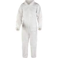 Premium Coveralls, X-Large, White, Microporous Dufferin Supply