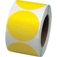 Coloured Marking Dots, Circle, 3" L x 3" W, Yellow, Vinyl SGW782 | Dufferin Supply