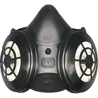 Ensemble de respirateur &agrave; demi-masque N95 Comfort-Air 400Nx noir sans soupape d'expiration, &eacute;lastom&egrave;re/Caoutchouc, Petit/Moyen Dufferin Supply