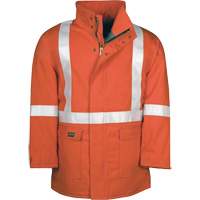 Westex UltraSoft&reg; AllOut Quilt Lined Winter Parka with Reflective Stripes, Small, High Visibility Orange, 46 cal/cm² Dufferin Supply
