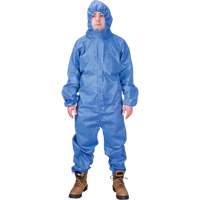 Hooded Coveralls, Medium, Blue, SMS Dufferin Supply