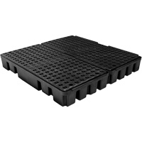 Black Diamond Low Profile Spill Pallet, 51 US gal. Spill Capacity, 49" x 48" x 6.5" Dufferin Supply