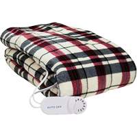 Linen Plaid Electric Throw Blanket, Polyester SGX708 | Dufferin Supply