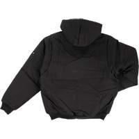 Blouson d'aviateur en toile lourde avec capuchon, Hommes, Petit, Noir Dufferin Supply