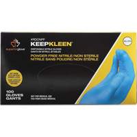 KeepKleen&reg; Disposable Glove, Small, Nitrile, 2.8-mil, Powder-Free, Blue Dufferin Supply