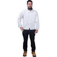 Chemise jetable, Microporeux, Petit, Blanc Dufferin Supply