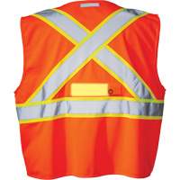 Veste de s&eacute;curit&eacute; SV350 X-Back avec lampe, Orange haute visibilit&eacute;, Petit, Polyester Dufferin Supply
