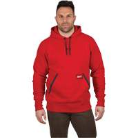Heavy-Duty Pullover Hoodie, Men's, Small, Red Dufferin Supply