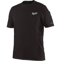 Workskin Short Sleeve Shirt, Men's, Small, Black Dufferin Supply