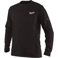 Workskin Long Sleeve Shirt, Men's, Small, Black Dufferin Supply