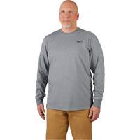 Hybrid Work Tee Shirt, Men's, Small, Grey Dufferin Supply