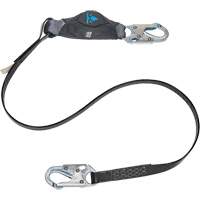 Anti-Corrosion Energy Absorbing Lanyard, 6', Snap Hook Center, Snap Hook Leg Ends, Polyester Dufferin Supply