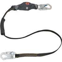 Anti-Corrosion Energy Absorbing Lanyard, 6', Rebar Hook Center, Snap Hook Leg Ends, Polyester Dufferin Supply