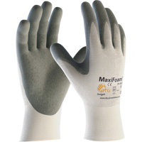 ATG MaxiFoam&reg; Premium Seamless Knit Gloves, Large, Nitrile Coating, 15 Gauge, Nylon Shell Dufferin Supply