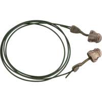 Bouchons d'oreilles en mousse camo sans roulement &agrave; tourner Glide, Vrac - Boîte, Avec cordon Dufferin Supply